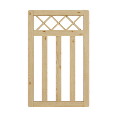 120 cm H Solid Wood Gate Fencing