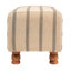 Banc rectangulaire en coton et acacia Sullivan