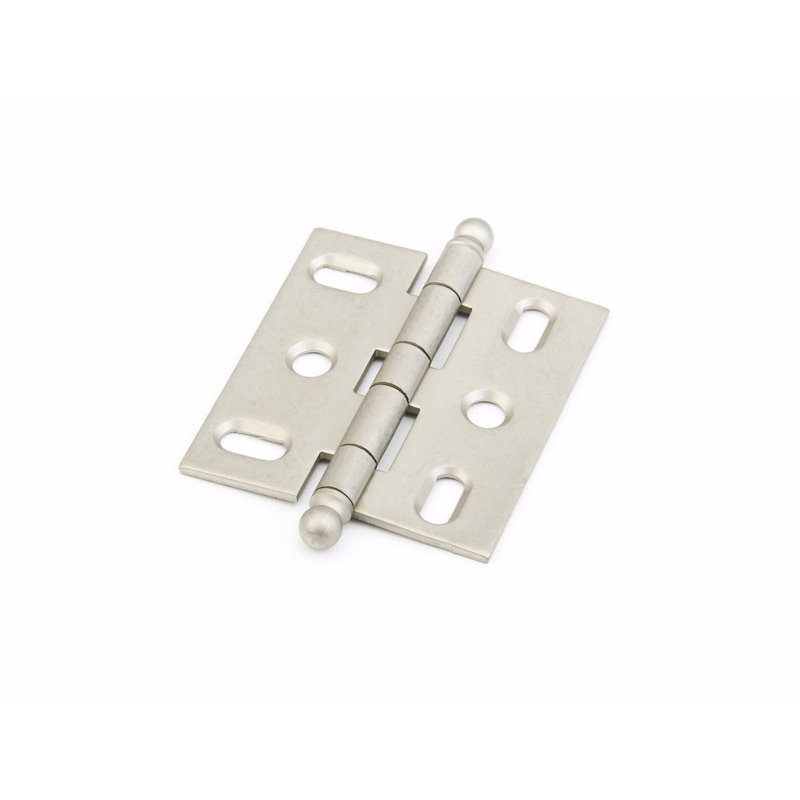 Schaub Non-Mortise Cabinet Hinge 2-5/8", Nickel vieilli