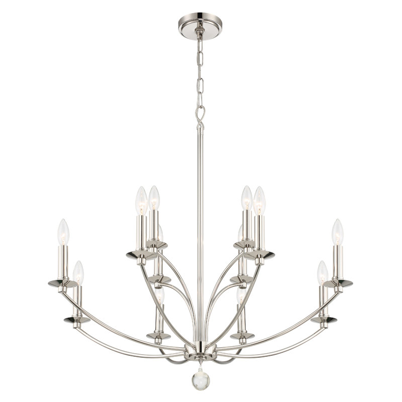 Lustre classique à 12 lumières