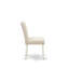 9 pièces pour table de salle à manger en lin blanc et 8 chaises de salle à manger beige clair avec dossier haut en lin blanc brossé.-850969318