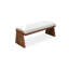 Banc rembourré blanc-354579891