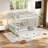 Solid Pine Wood Bunk Bed Frame with Guard Rails, Space-Saving Design, Durable MDF Construction, No Box Spring Required, Easy Assembly-1120429029