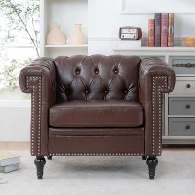 Canapé à une place pour le salon avec des sièges confortables et un design élégant, parfait pour les petits espaces et les décors modernes.