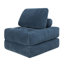 Pouf poire en velours côtelé de 79 cm avec dossier, mini canapé nuage rembourré de mousse, canapé relax sans montage pour chambre, dortoir et salon-1272670023