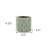 Green Ceramic 16 Ounce Geometric Round Distressed Pot Planter