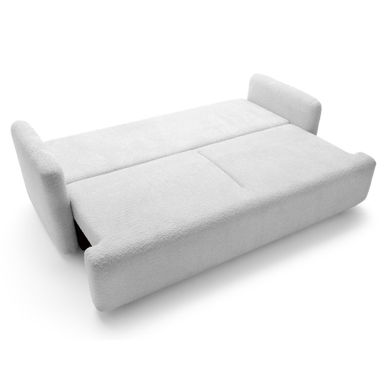 Beilul 3 Seater Fabric Sleeper, Light Grey