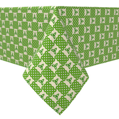 Fabric Textile Products, Inc. Rectangular Tablecloth, 100% Cotton, 60X104", Celtic Knots And Symbols