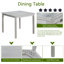 Ensemble de table de salle à manger en bois 5 pièces, ensemble de table de cuisine avec une table carrée et 4 chaises rembourrées, table de salle à manger en bois avec décoration en cristal et ensemble de chaises pour la cuisine, la salle à manger,