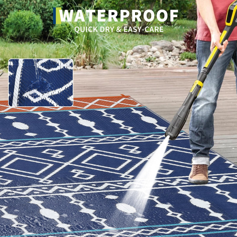 Outdoor Furniture Outdoor Rug, Patio Furniture Outdoor Plastic Straw Rug for Camping, Large Floor Mat for Outdoors, RV, Patio, Backyard, Deck, Picnic