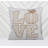 LOVE Pumpkin Embroidered Throw Pillow – Rustic Beige Fall Decor