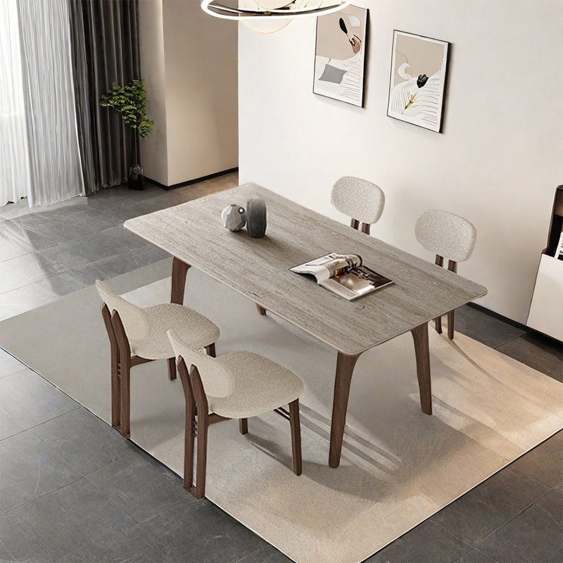 Ensembles simples de table à manger familiale, H 29,52 po x L 59,05 po x l 31,49 po