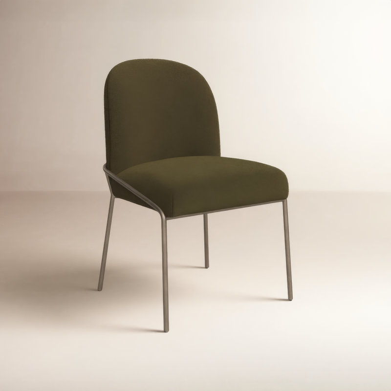 Astrud Upholstered Dining Chair, Olive Green
