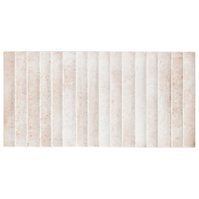 Canu 5.9 In. x 11.81 In. Polished Fluted Ceramic Subway Wall Tile (9.68 Sq. Ft. / Case)