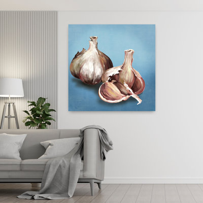 Garlic Organic Realistic Rustic Art