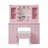 Durnan Vanity & Stool ,LED Lights And Power Outlet, Bedroom Makeup Vanity Table With 2 Glass Storage Cabinet And 7 Drawers-1264820924