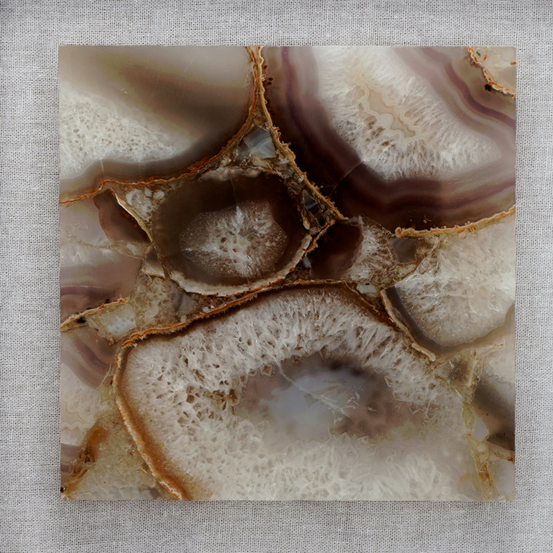 23.6X23.6" Remi Agate Shadow Box Wall Art