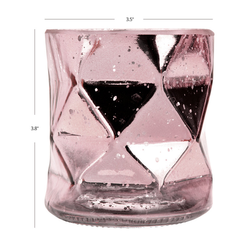  Ensemble de 6 bougeoirs 3,75 po, Rose