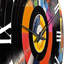 Horloge murale - Vinyle rétro coloré III-93381861