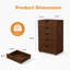 Commode à roulettes 5 tiroirs avec roulettes - Armoire de rangement moderne-352502370