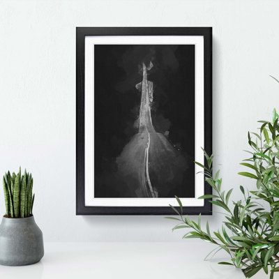 Road to Somewhere in Abstract - Picture Frame Graphic Art Print