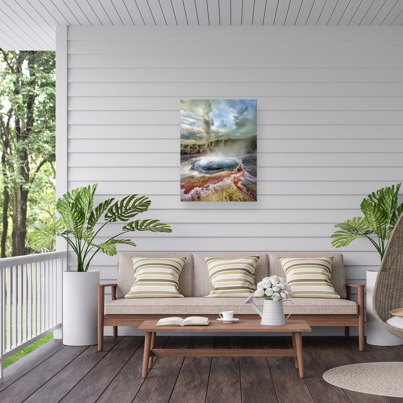 «Grand Geyser Eruption on Canvas» par Ignacio Palacios, reproduction, H 24 po x l 18 po