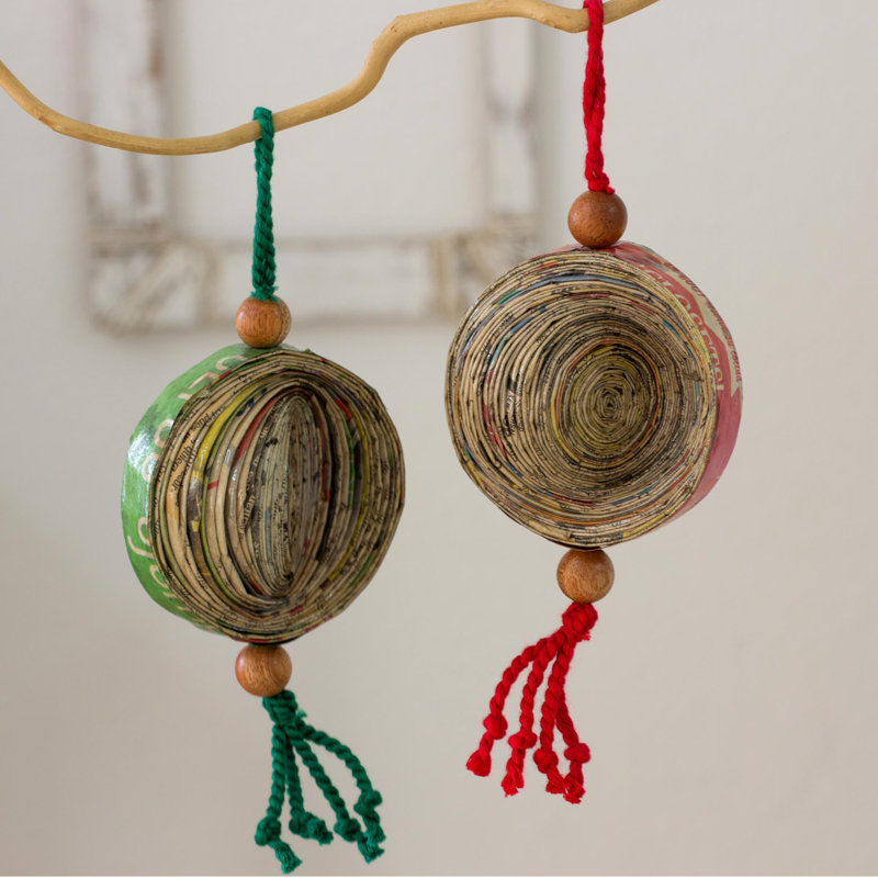 1.6'' Handmade Fabric Holiday Shaped Ornament