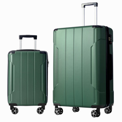Hardshell ABS Luggage Sets 2 Piece Suitcase Set Expandable With TSA Lock Spinner Wheels For Men Women