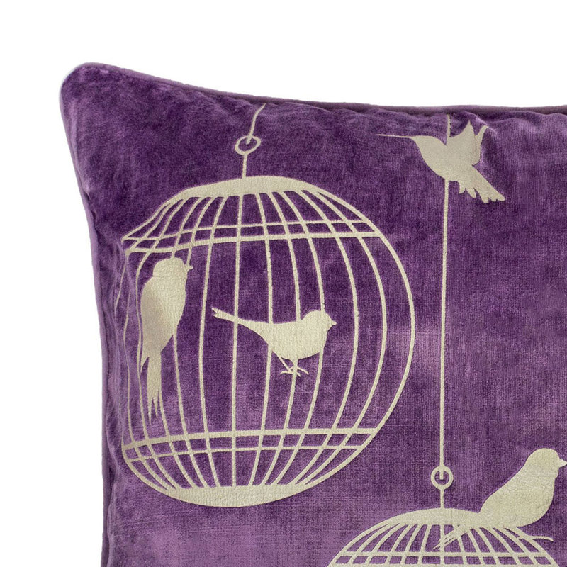 Coussin 2 pièces 20 po x 20 po Rina, Mauve