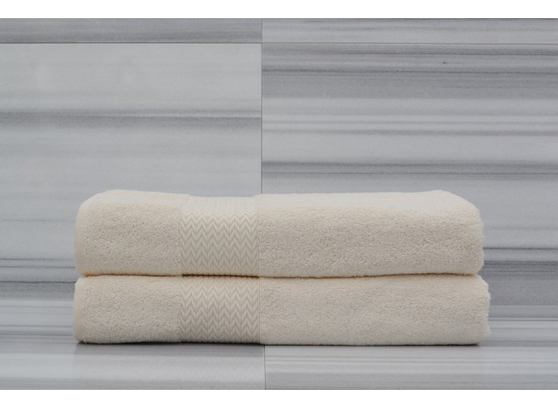 Ensemble de serviettes de bain 2 pièces, Ivoire
