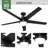 Hunter 60 Inch Aerodyne Wi-Fi ENERGY STAR® Ceiling Fan With Lights And Remote-102498241
