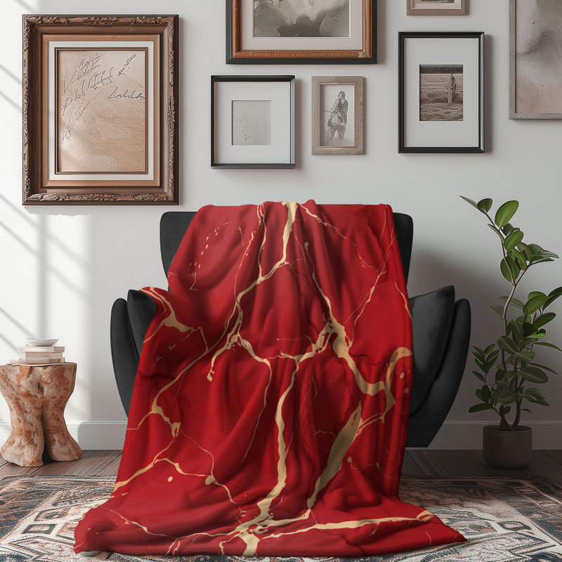 Marble Duo - couverture de qualité supérieure 1 pièce, L 60 po x L 80 po