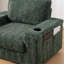 Canapé-lit surdimensionné de 42 po pour l'intérieur, canapé en fausse fourrure de lapin avec repose-pieds avec rangement et accoudoirs, porte-gobelets, fauteuil-lit rembourré, canapé de lecture avec assise profonde-999269738