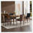 Bronze Nail Head Upholstered Side Dining Chair-1272300276