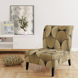 Brechta Vibrant Curve Design II - Velvet Upholstered Modern Slipper Chair