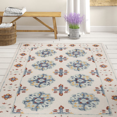 Tapis oriental en laine touffeté à la main 0,8% et en latex 0,1% Rivoli