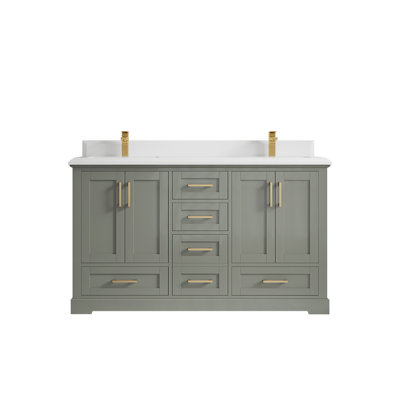 Ensemble de meuble-lavabo double 60 po Esin