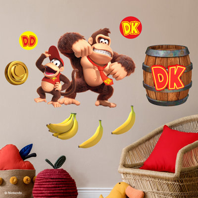 Donkey Kong and Diddy Kong Wall Decals