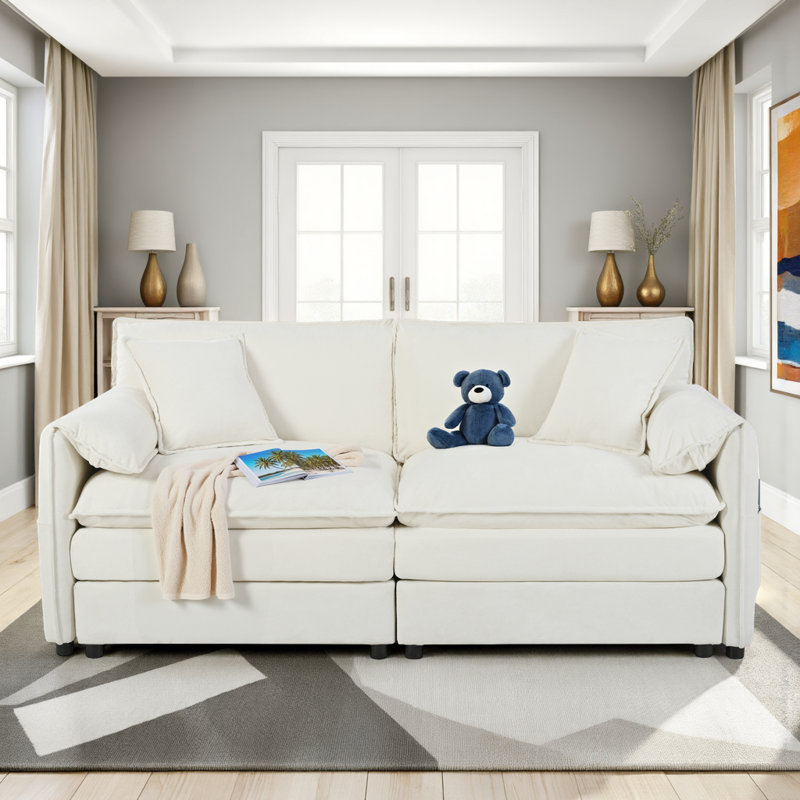Causeuse Modern Modern, Beige