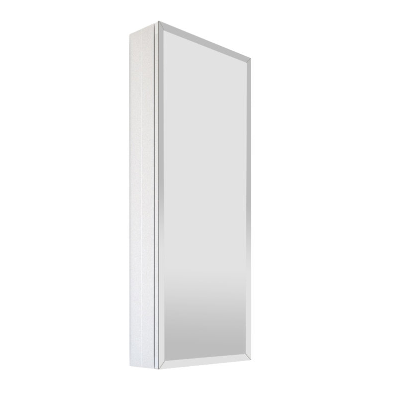 Armoire à pharmacie en aluminium Adine, Chrome satiné, H 36 po x l 15 po x P 3,75 po