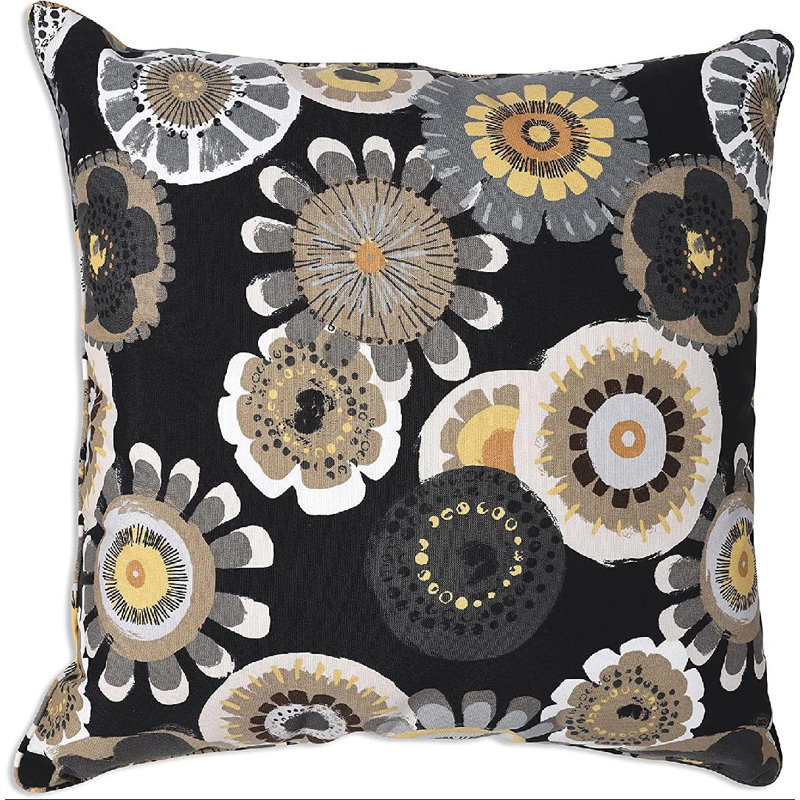 Floral Reversible Throw Pillow