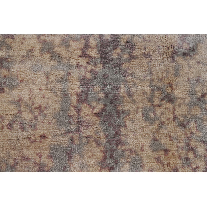Tapis indien moderne et abstrait 6 x 9