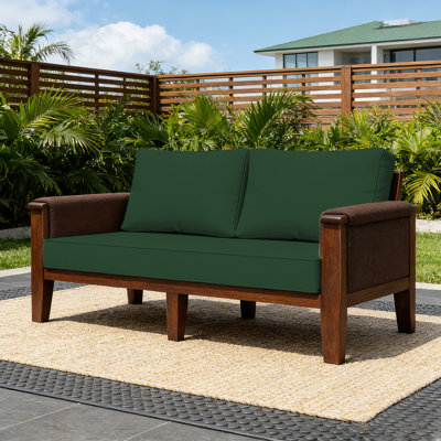 Ensemble de coussins de causeuse d'extérieur imperméables 48 po x 24 po, remplacement de mobilier de patio