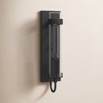 Cala Single Light Cylinder Outdoor Aluminum Wall Light