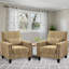 Fauteuil Clorice Mid-Century moderne classique avec garniture cloutée-118228677