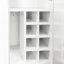 Armoire de cuisine avec étagère de rangement coulissante multifonctionnelle, armoire de rangement de style campagnard avec portes en verre, organisateurs de garde-manger pour la cuisine, armoire de bar, salle à manger