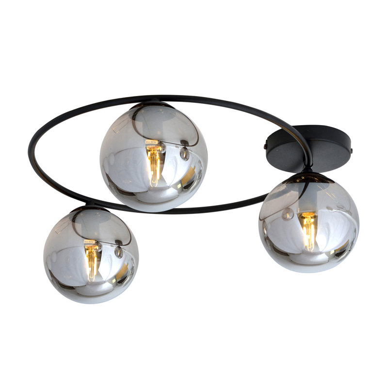 Aliandra 3 - Light Chandelier, Grey, Black