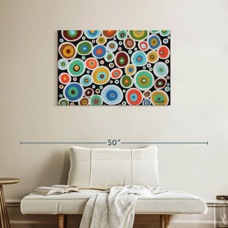 Avery Round Blooms, 24" H x 36" W