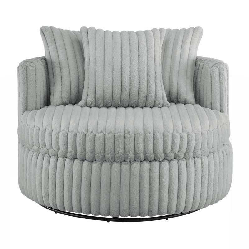 Fauteuil demi-tonneau surdimensionné Mindy