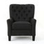 Fauteuil inclinable moderne en tissu gris foncé